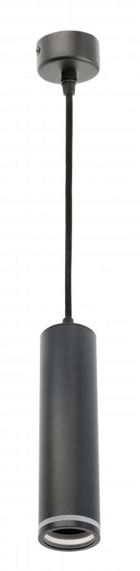 GTV Solis lampa wisząca 1x50 W czarna OS-SOL2-GU10-10