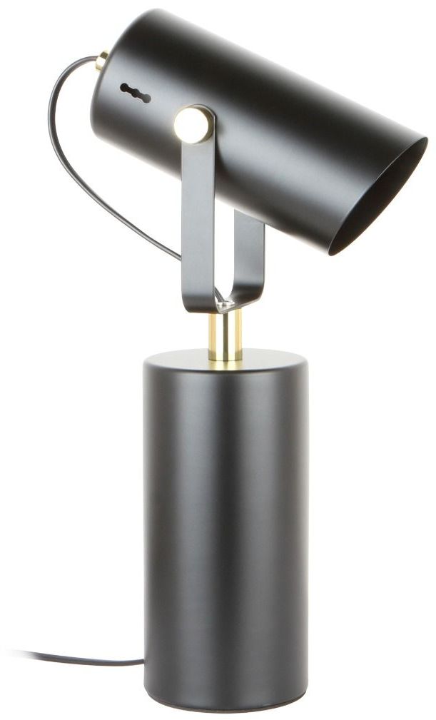 Zuma Line Resi lampa stołowa 1x40W czarny mat/złoty A2058-MBK