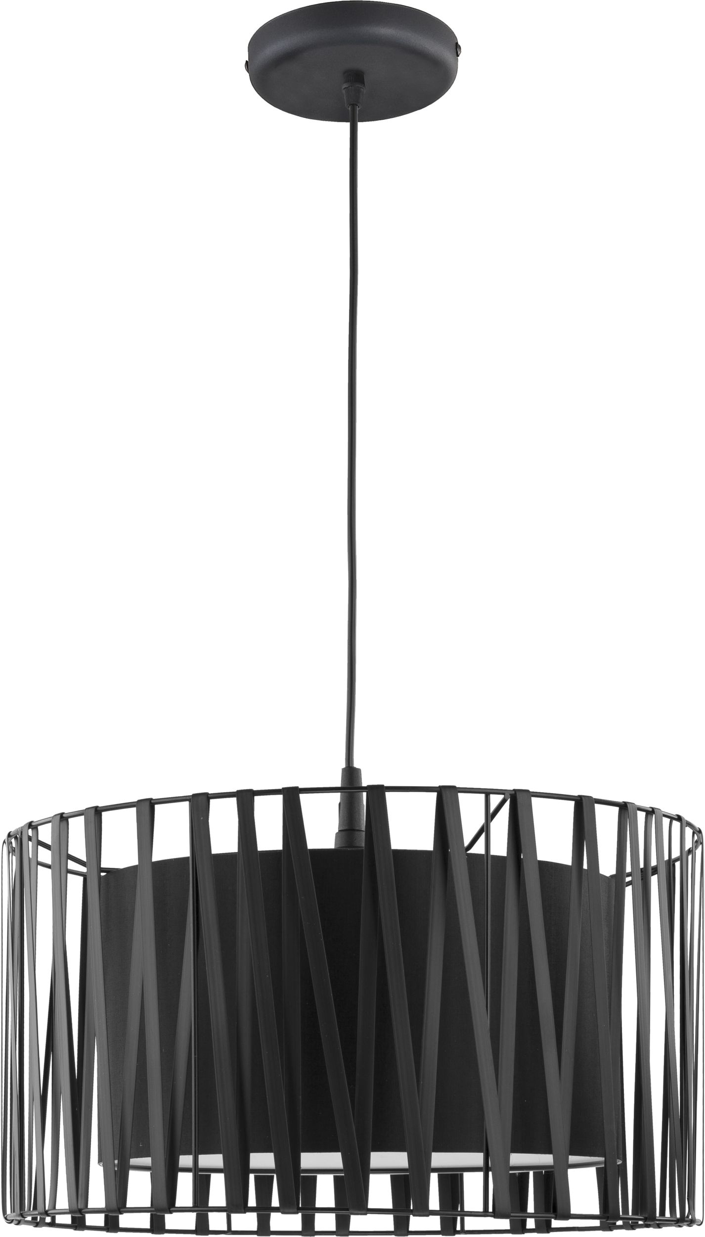 TK Lighting Harmony Black lampa wisząca 1x25W czarna 1654