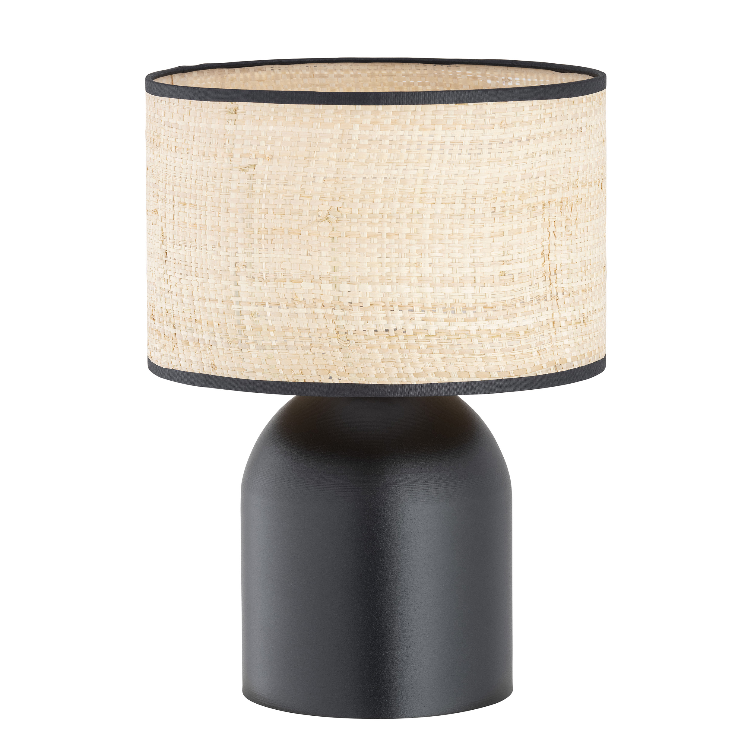 Emibig Aspen lampa stołowa 1x15 W czarny/rattan 1324/LN1