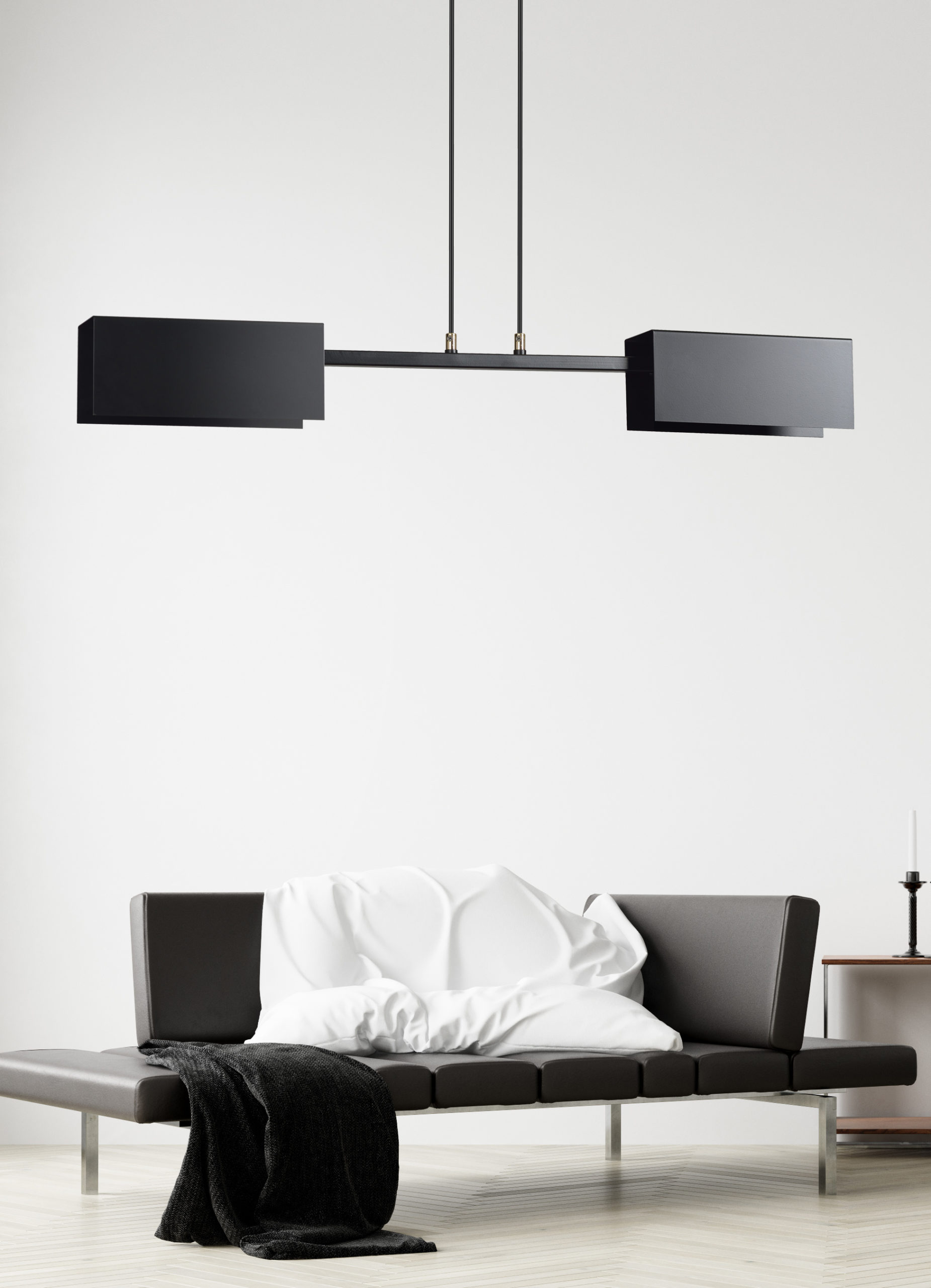 Emibig Tolos lampa wisząca 2x15 W czarna 633/2