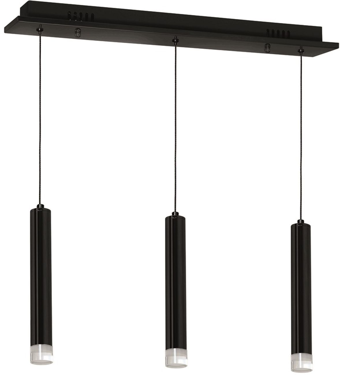 Milagro Carbon lampa wisząca 1x5 W czarna ML183