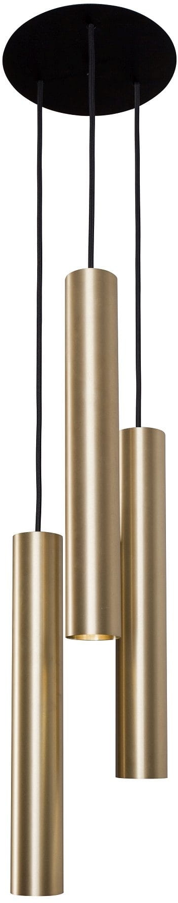 Nowodvorski Lighting Eye lampa wisząca 3x10 W czarna-mosiądz 8915