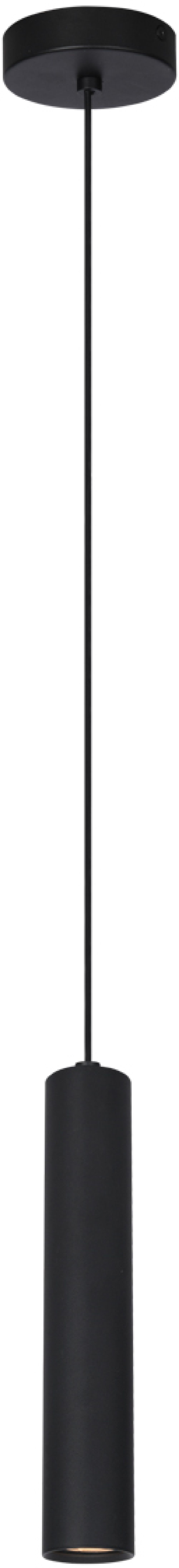 Italux Lopus lampa wisząca 1x10 W czarna PND-48930-1-BK