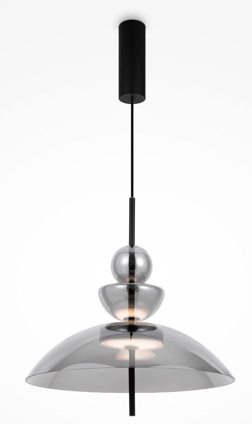 Maytoni Bangkok lampa wisząca 1x12 W czarna MOD185PL-L6B3K6