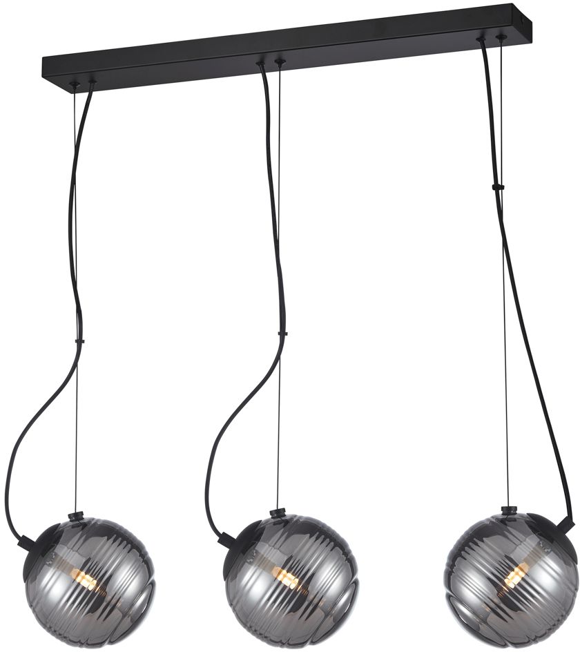 Italux Perona lampa wisząca 3x40 W czarna PND-92389-3L-BK