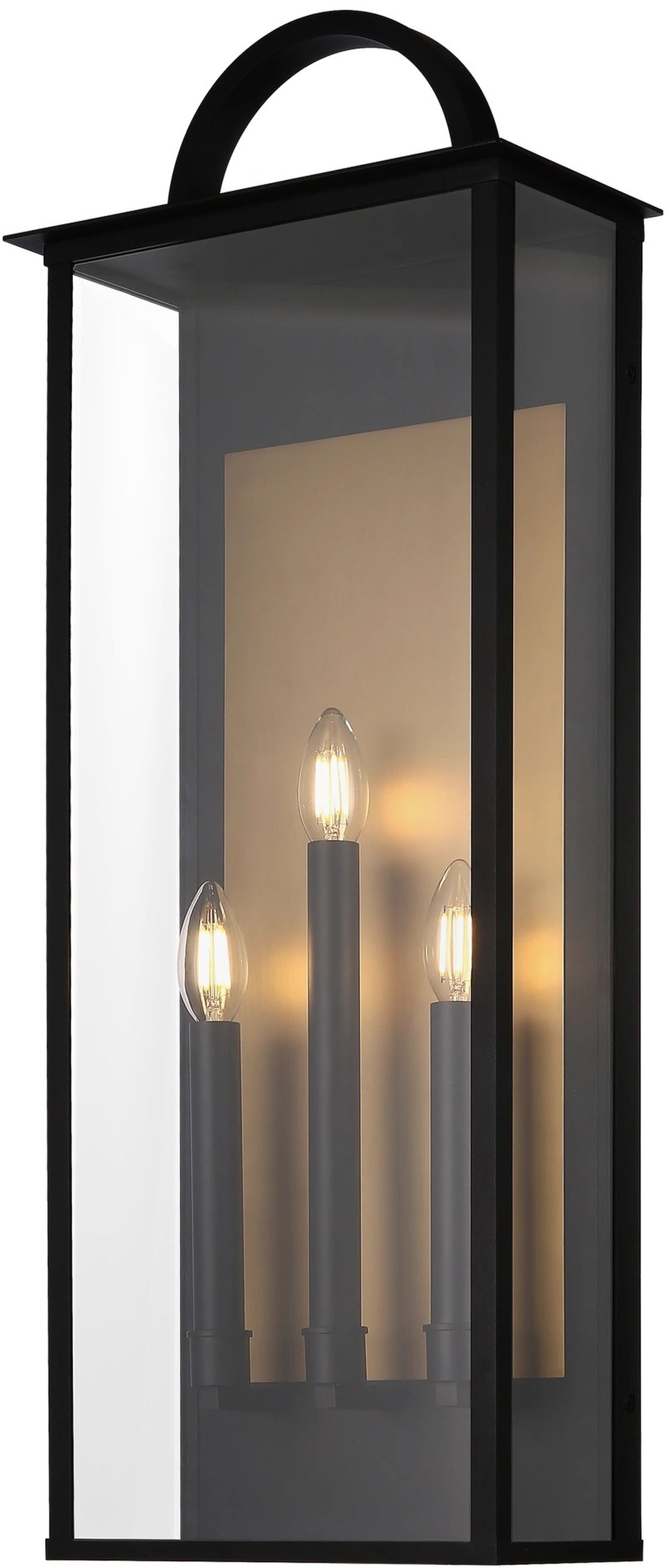 CosmoLight Malibu kinkiet zewnętrzny 3x25W czarny W03555BK