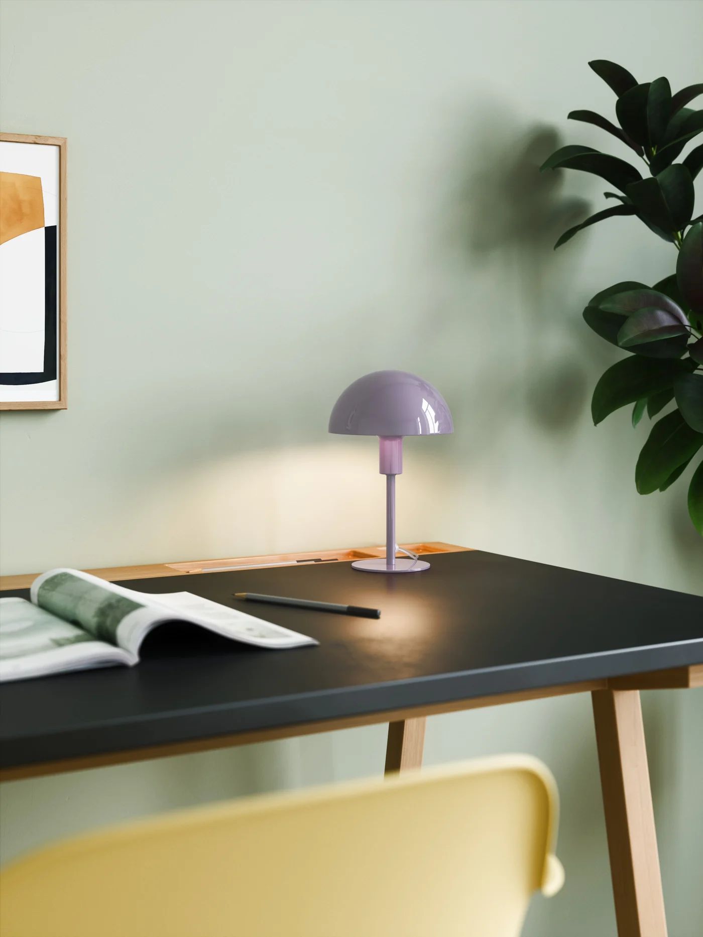 Nordlux Ellen lampa stołowa 1x40W fioletowy połysk 2213745007