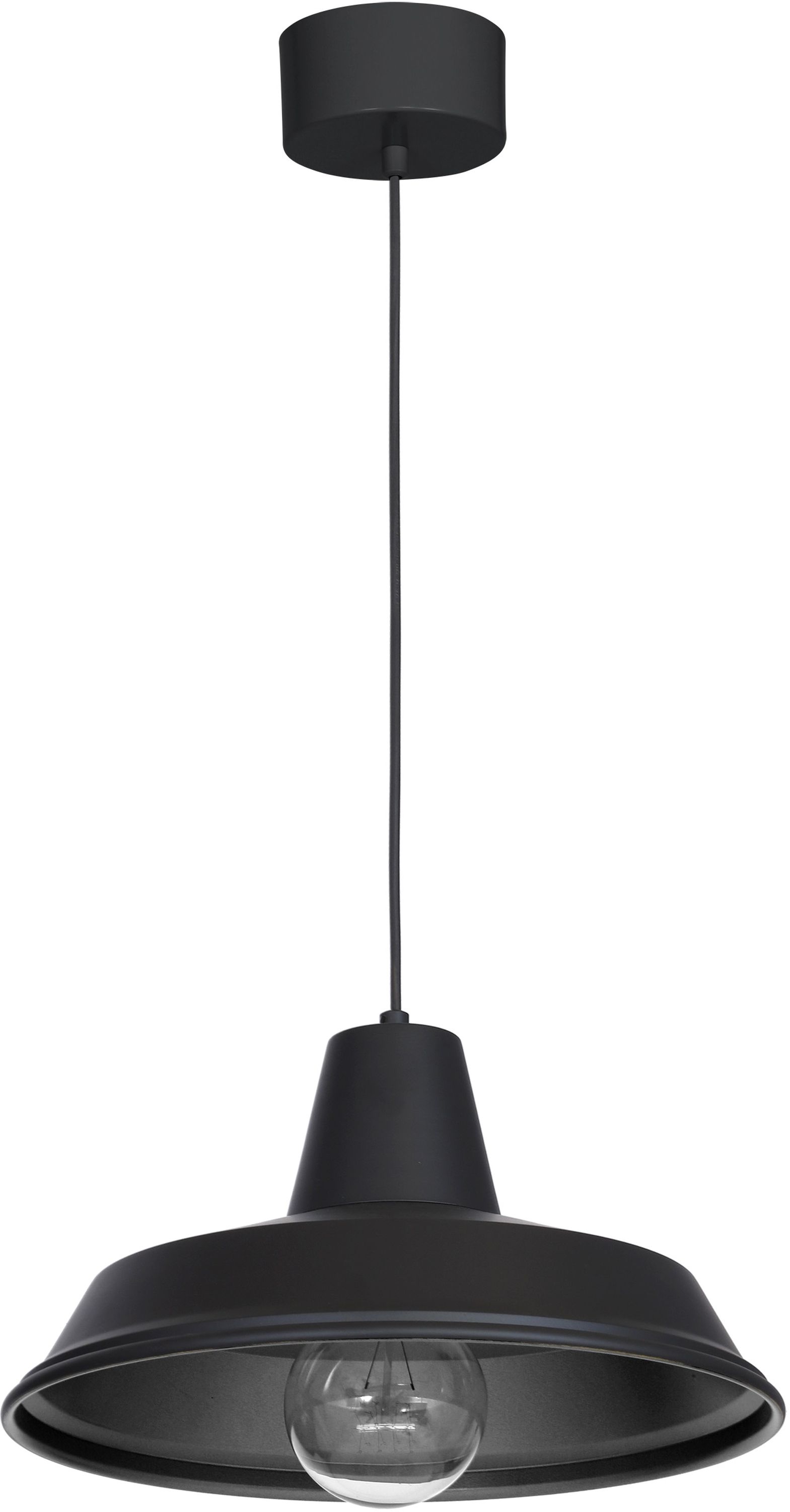 Luminex Class lampa wisząca 1x60W czarna 4045