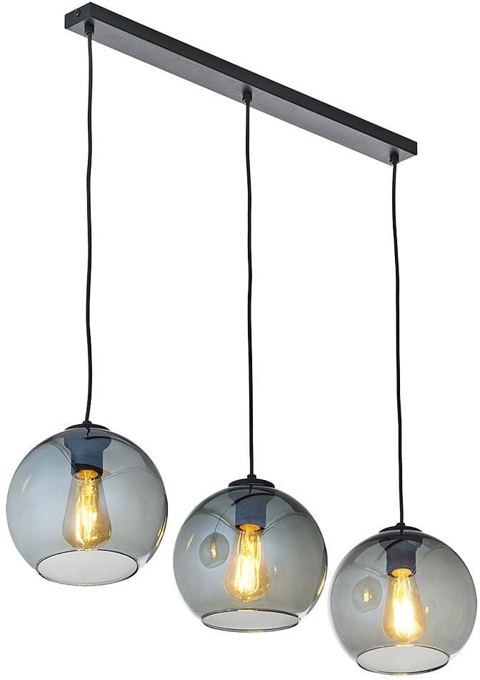 TK Lighting Cubus lampa wisząca 3x5 W czarna 2818