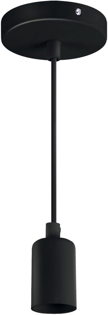Strühm Uno lampa wisząca 1x40 W czarna 03811