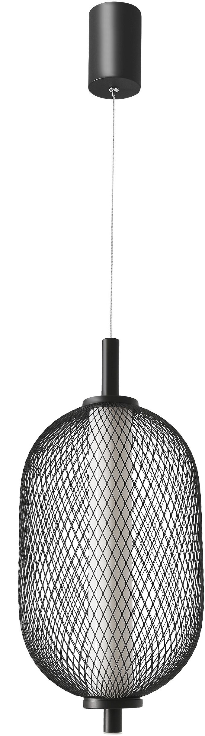 Candellux Puma lampa wisząca 10 W czarna 31-35349