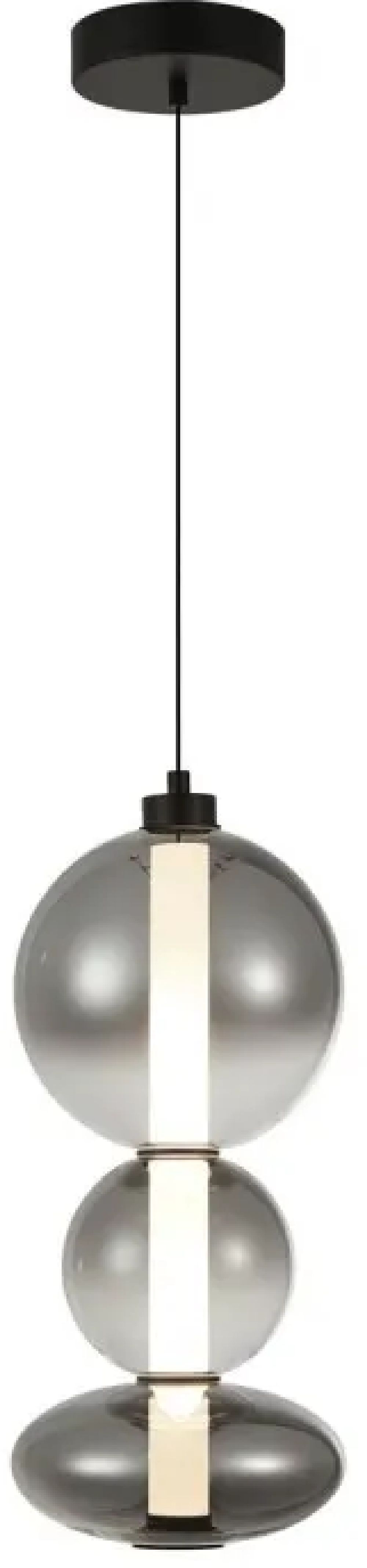 Italux Sonte lampa wisząca 1x24 W czarna PND-24352V-24W-BK-SG