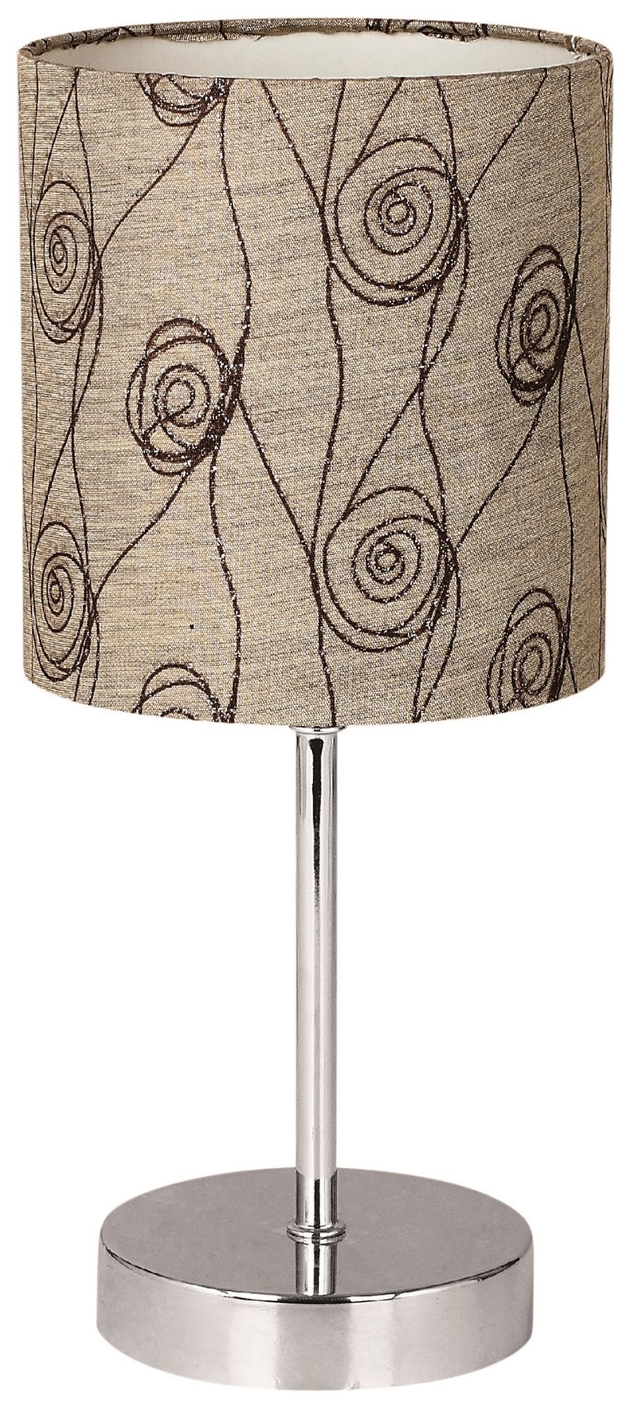 Candellux Emily lampa stołowa 1x40W beżowy/chrom 41-26729