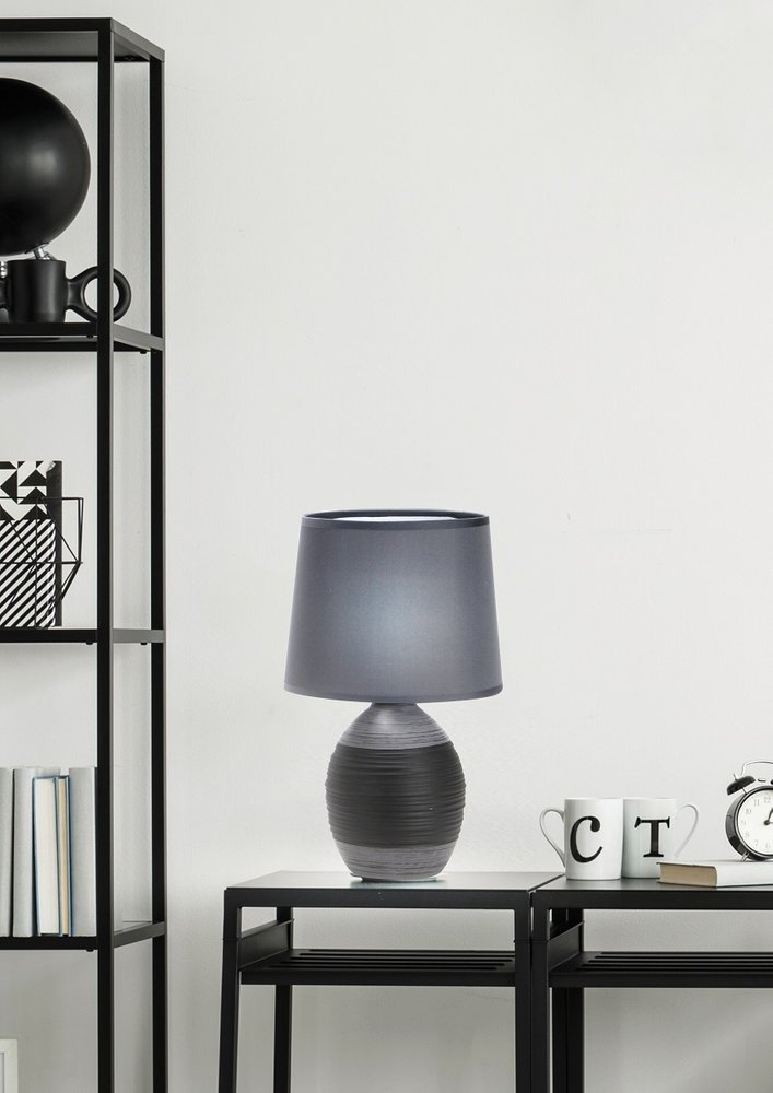 Candellux Ambon lampa stołowa 1x40W czarna 41-78643