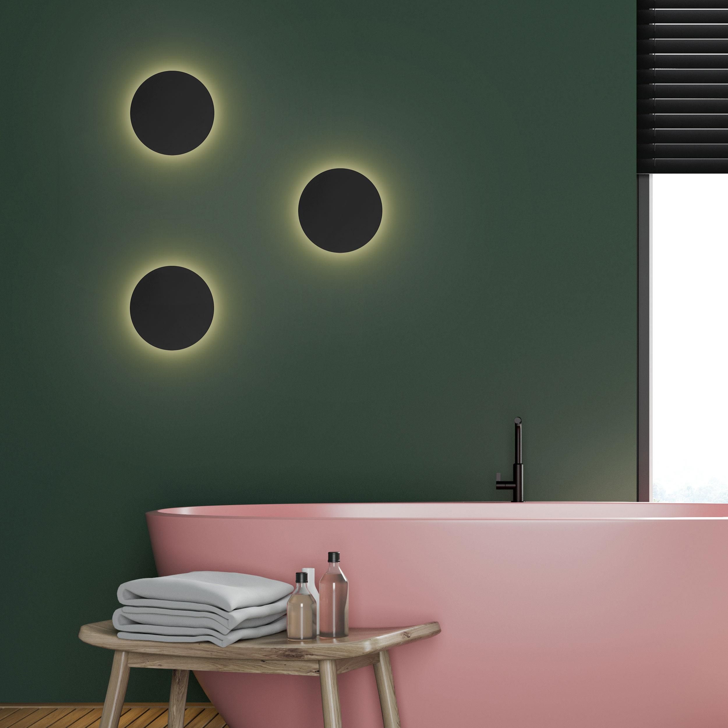 TK Lighting Luna kinkiet 2x6W czarny 6012
