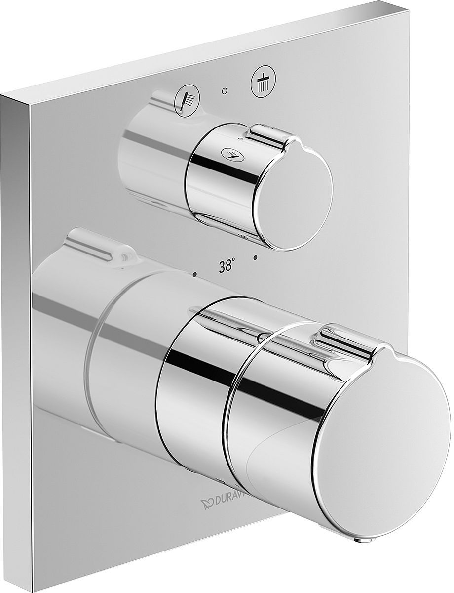Duravit C.1 bateria wannowo-prysznicowa podtynkowa termostatyczna chrom C14200013010