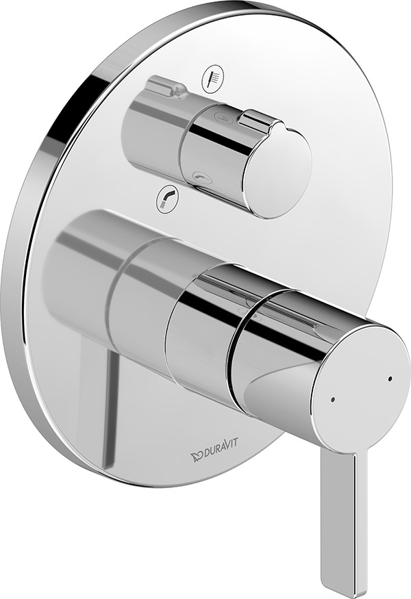 Duravit D-Neo bateria wannowo-prysznicowa podtynkowa chrom DE5210018010