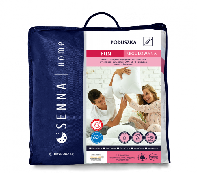 Poduszka Senna Fun regulowana Inter-Widex 40x45