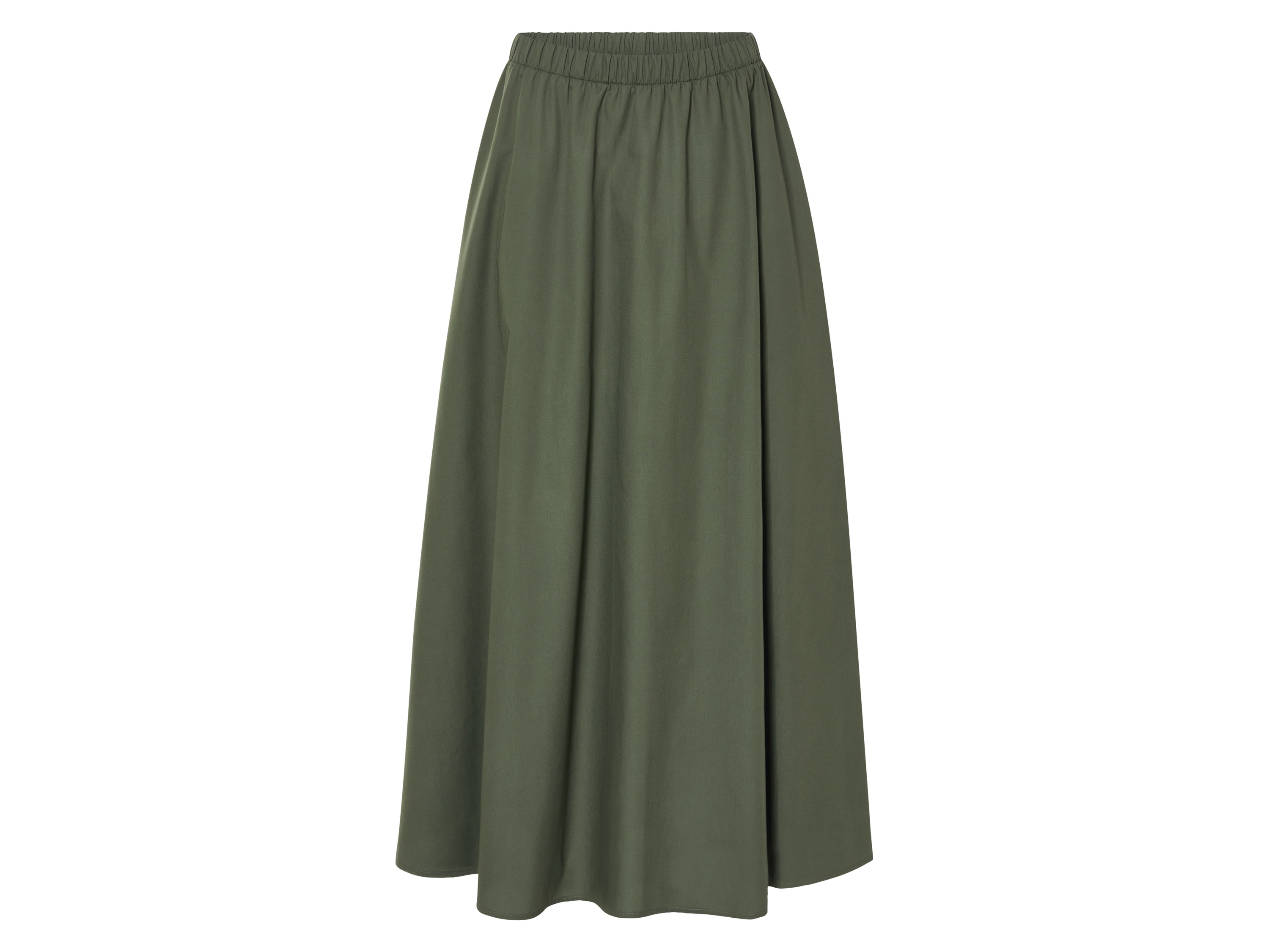 esmara Spódnica midi damska z bawełny Khaki, S 36-38