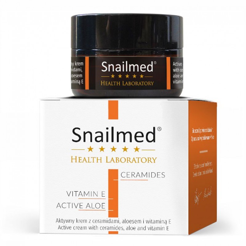 Snailmed Aktywny krem z ceramidami, aloesem oraz witaminami 30 ml