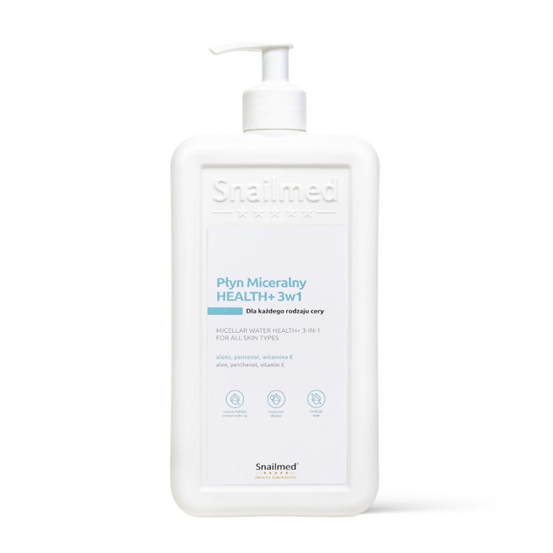 Snailmed Płyn micelarny Health 3w1 z witaminą E 500 ml