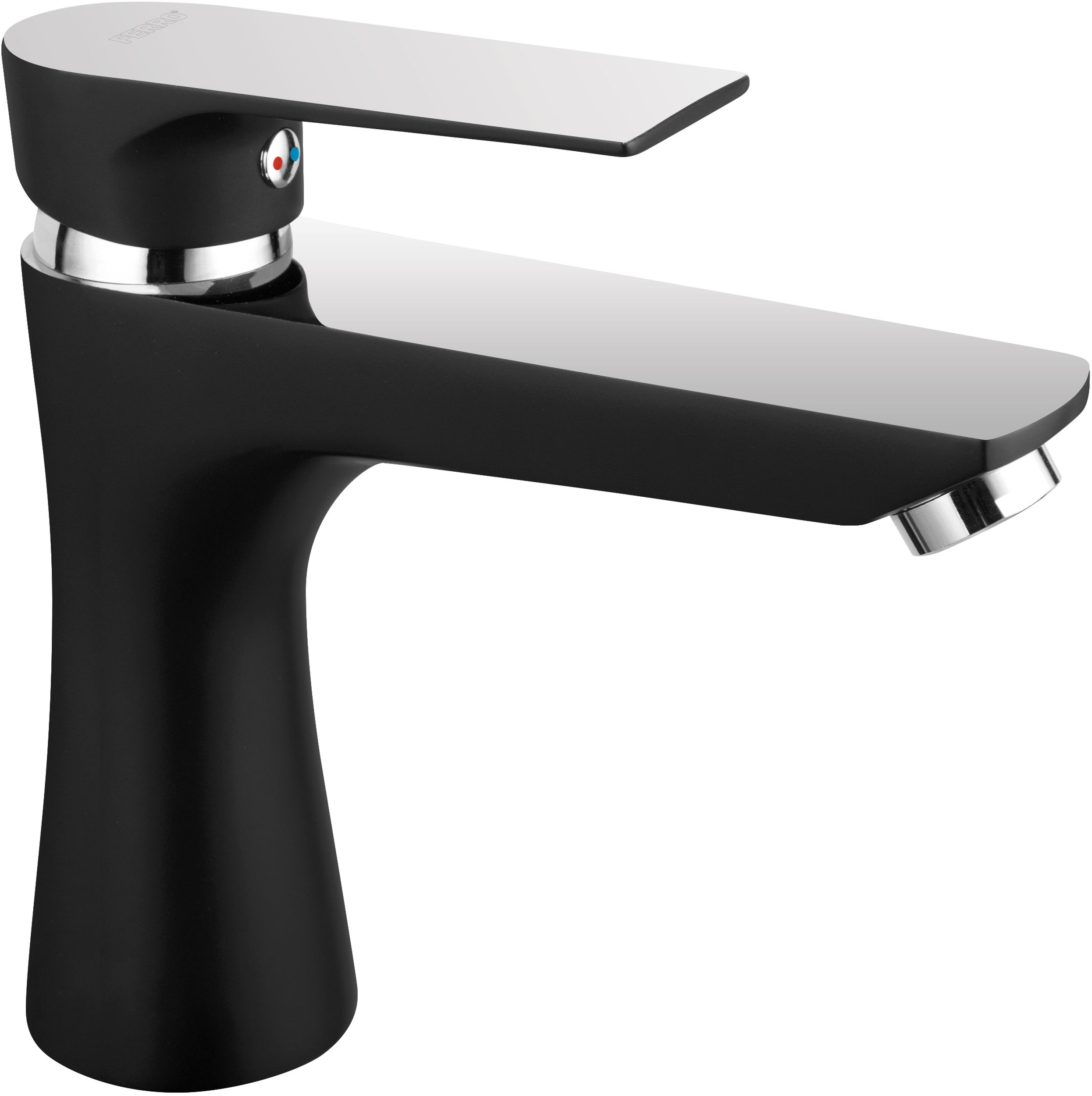 Darmowa Dostawa - Bateria umywalkowa Ferro Algeo Square Black BAQ2BLC