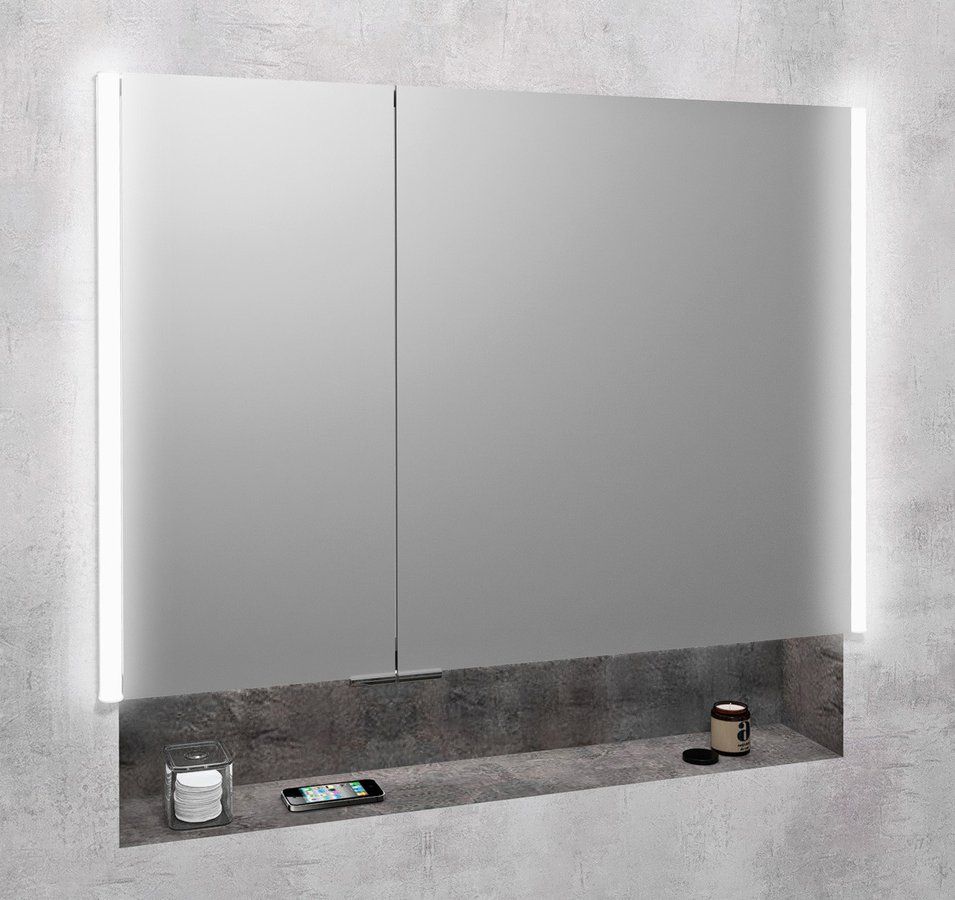Darmowa Dostawa - Szafka 95.5x16.5x70 cm z lustrem szary Sapho Integra IN095