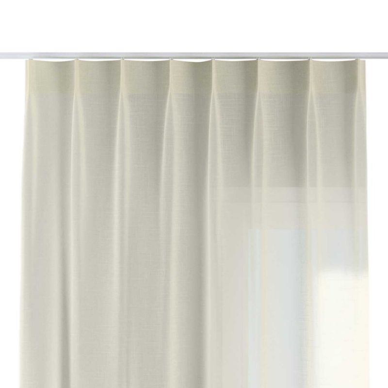 Zasłona na haczykach flex pojedynczych 130 x 260 cm Dekoria prześwitujący ecru 1 szt.