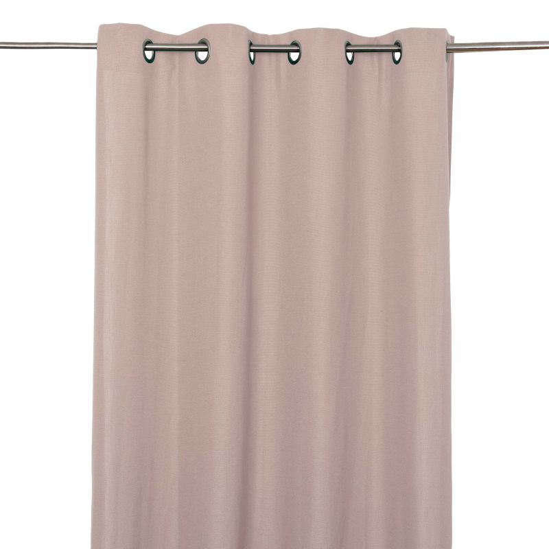 Zasłona z kółkami GoodHome Wiley 140 x 260 cm różowa