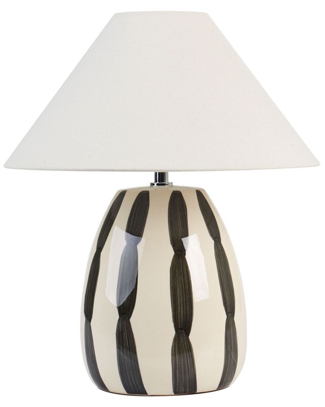 Lampa stołowa Luchetti Ceramika Czarny 1 szt.