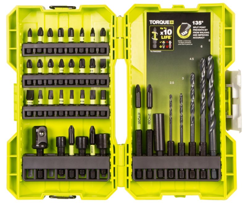 Zestaw wierteł i bitów Ryobi Torque+ 38 sztuk