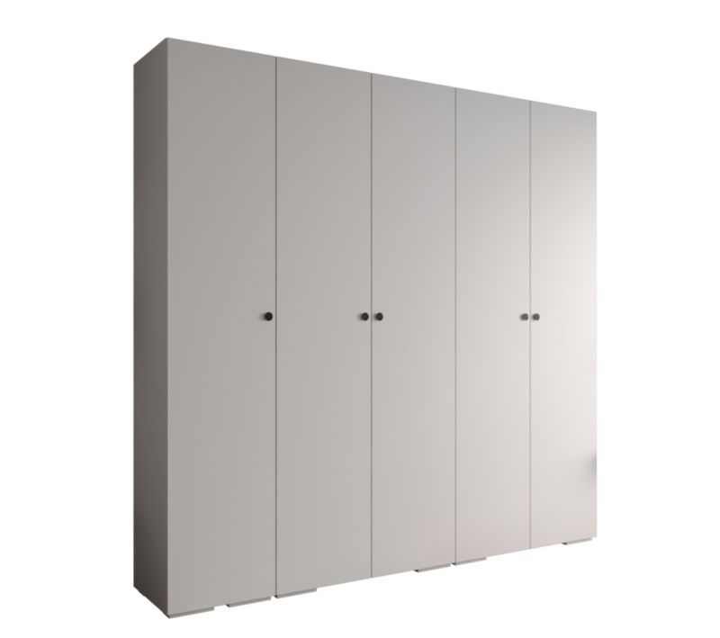 Szafa ubraniowa Garderoba Abiks INOVA 2 2,5SZ biały+czarny 1 szt.