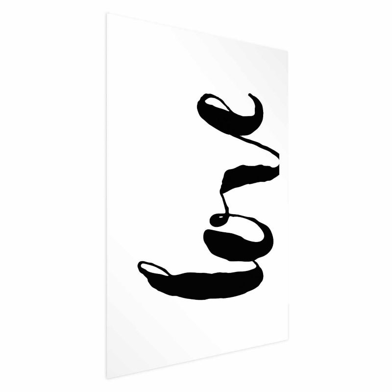 Plakat Artgeist Czarne Love 21x30 cm bez ramy 1 szt