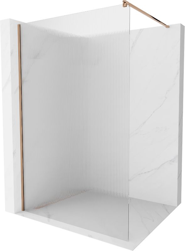 Ścianka prysznicowa Mexen Kioto różowe złoto 140x200 cm 800-140-101-60-09 1 szt.