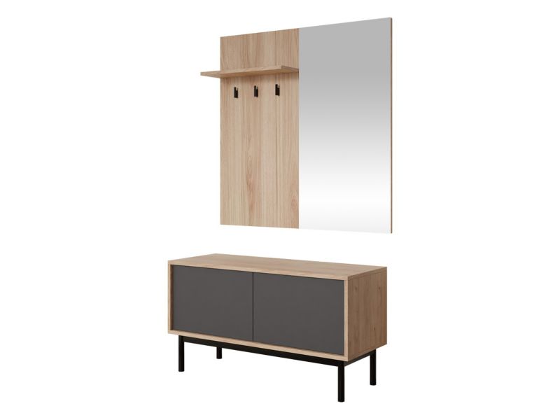 Garderoba MIRJAN 24 Basic BGD104 jackson hickory/grafit 1 szt.