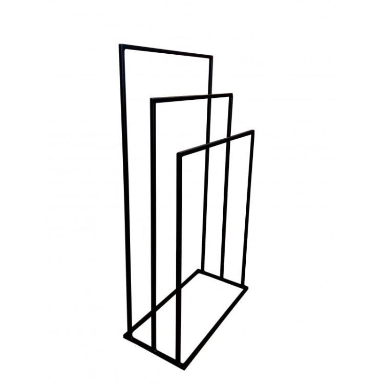 Kwietnik Atos LAURA 20x20x50cm czarny 1 szt