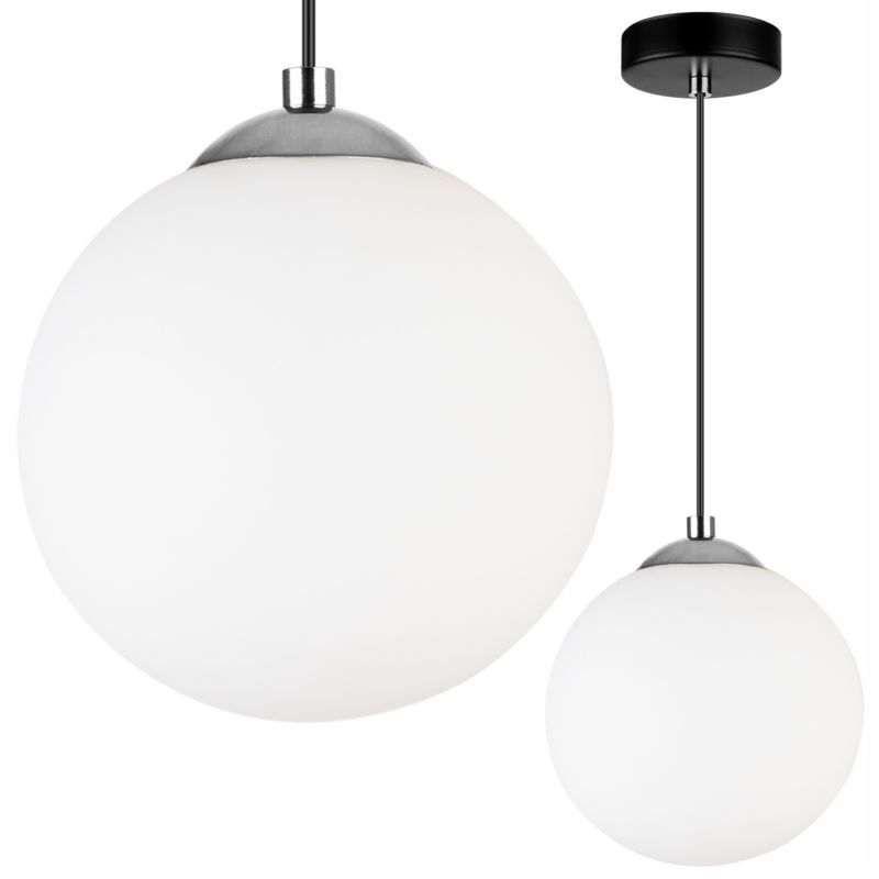 Lampa sufitowa wisząca Light Home LH Florence 1x E27 60W czarny/srebrny 18cm 1szt.