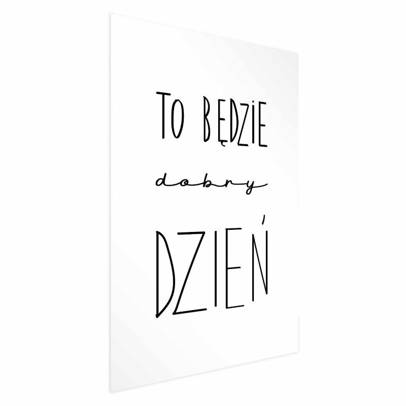Plakat Artgeist Dobry dzień 40x60 cm bez ramy 1 szt
