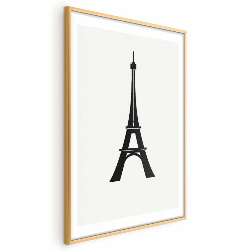 Plakat Artgeist Wieża Eiffla 29,7x42 cm z ramą złotą 1 szt