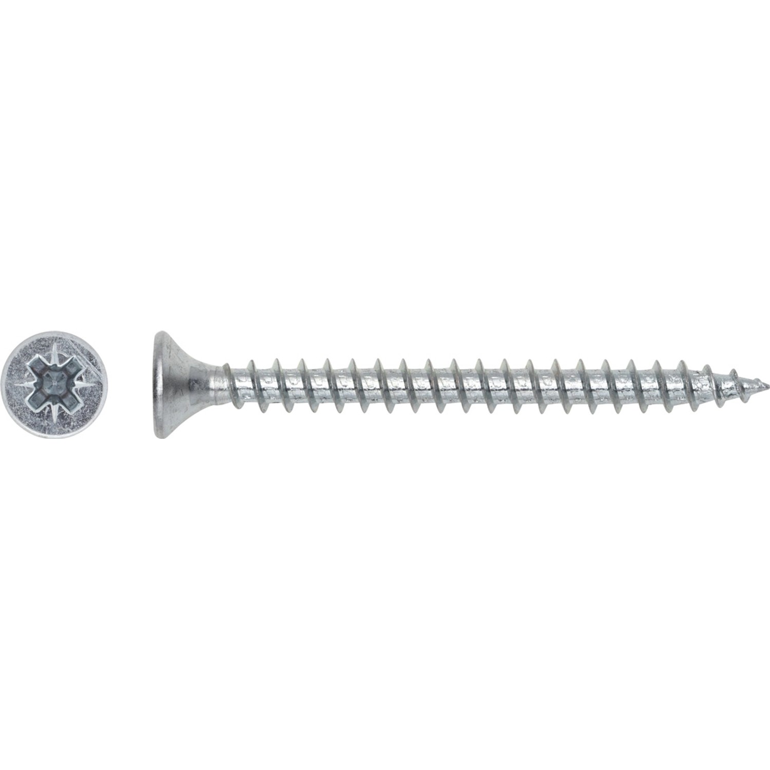 LUX Wkręt uniwersalny z łbem stożkowym płaskim TX 2,5 mm x 20 mm ocynk 80 szt
