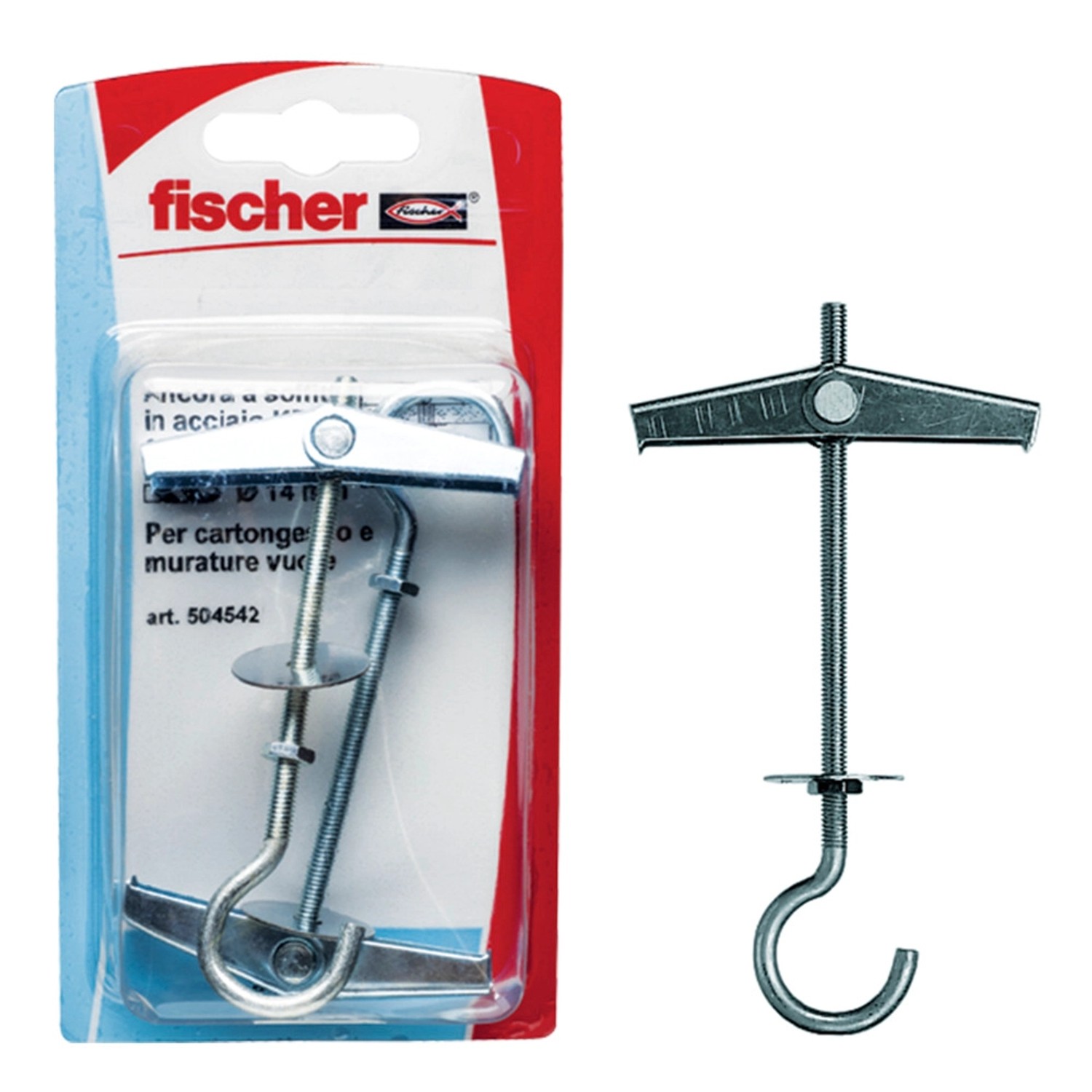 Fischer Kotwa metalowa parasolowa hak sufitowa 4 2szt.