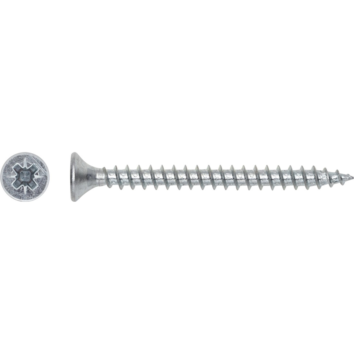 LUX Wkręt uniwersalny z łbem stożkowym płaskim TX 3 mm x 12 mm ocynk 100 szt
