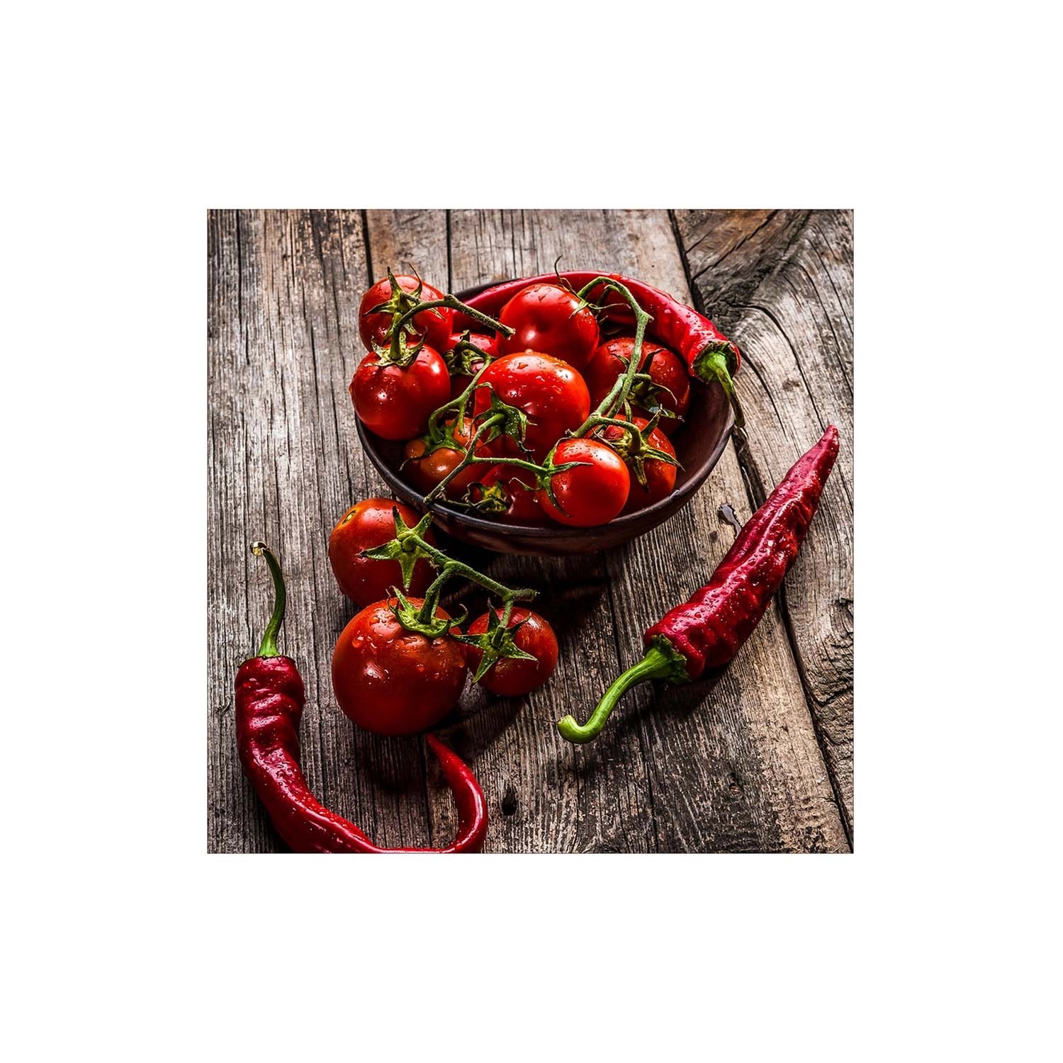 Obraz na szkle PEPPERS 30 cm x 30 cm