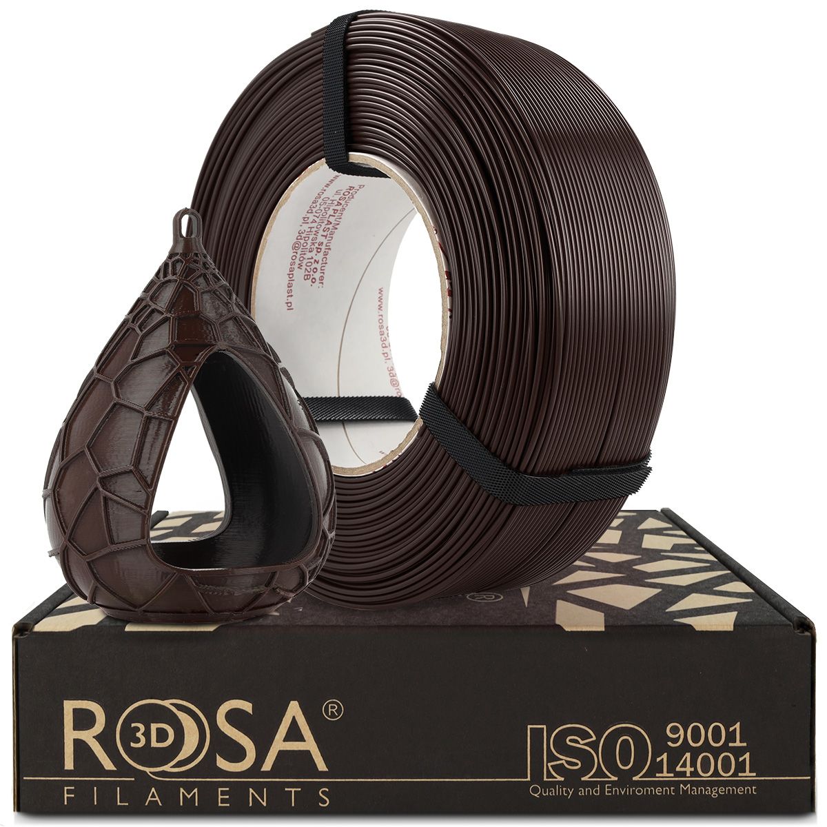 FILAMENT 3D ReFill PET-G Standard HS Chocolate Brown 1kg