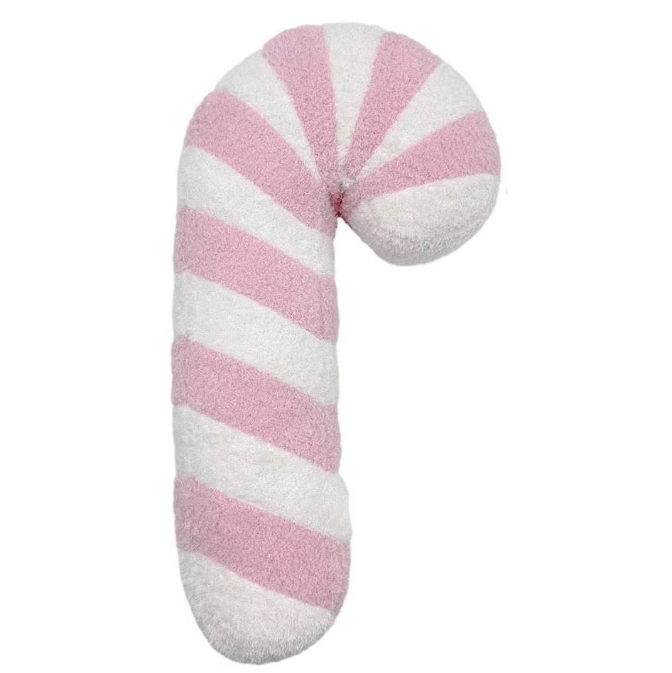 Poduszka laska cukrowa świąteczna różowa baranek 45 cm BW