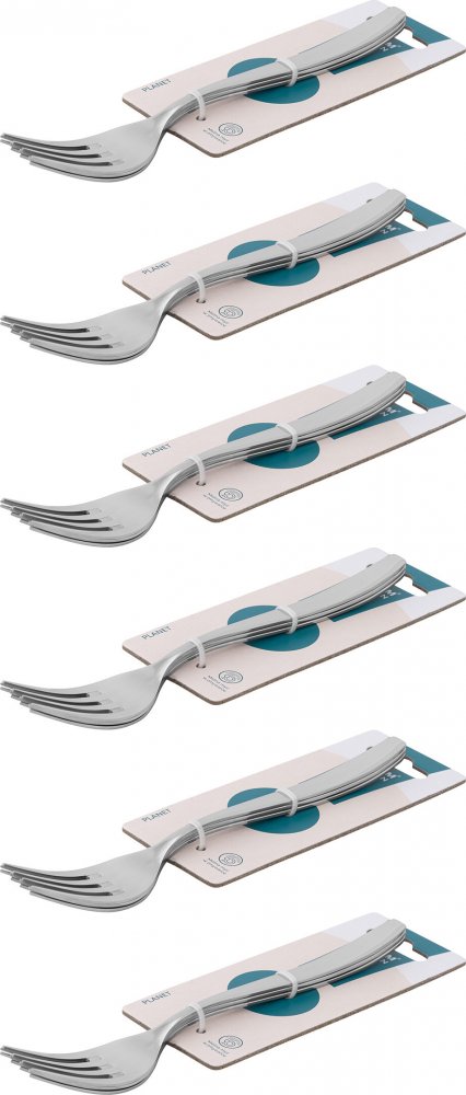 6x Widelec Altom Design Planet, 3 sztuki, srebrny