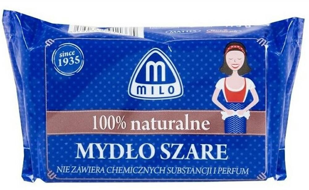 Mydło w kostce szare Mattes Milo, naturalne, 175g