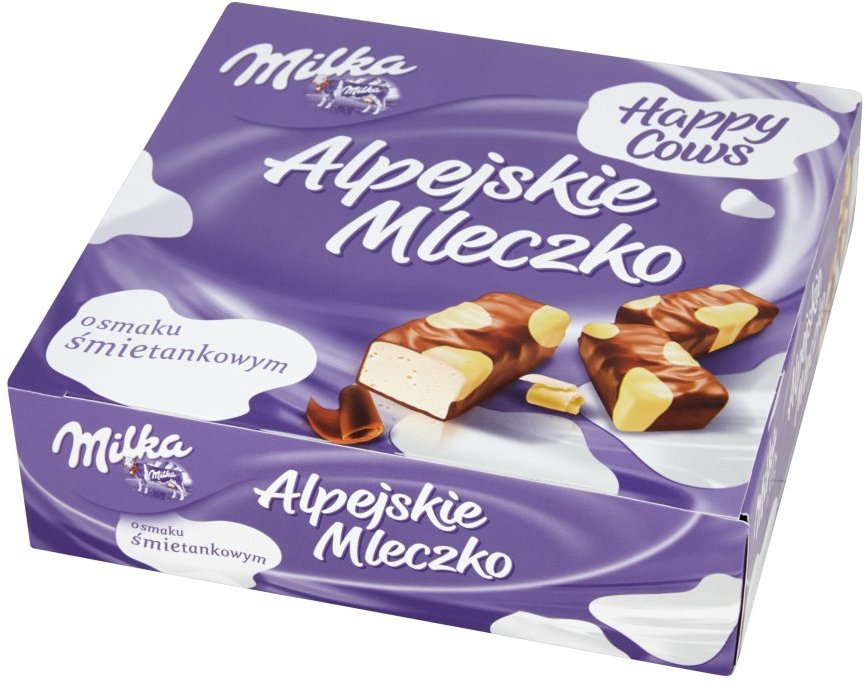 Bombonierka Alpejskie mleczko Milka, łaciate, 330g