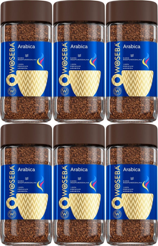 6x Kawa rozpuszczalna Woseba Arabica, 100g